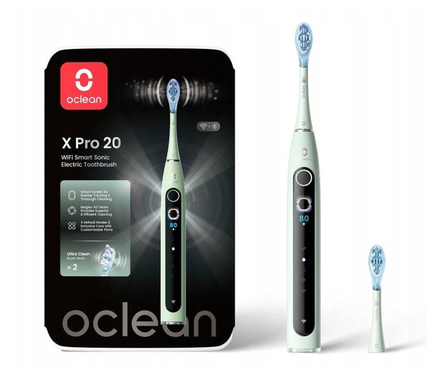 Oclean Szczoteczka soniczna X pro 20 (Miętowy) - 1340021 - zdjęcie 2
